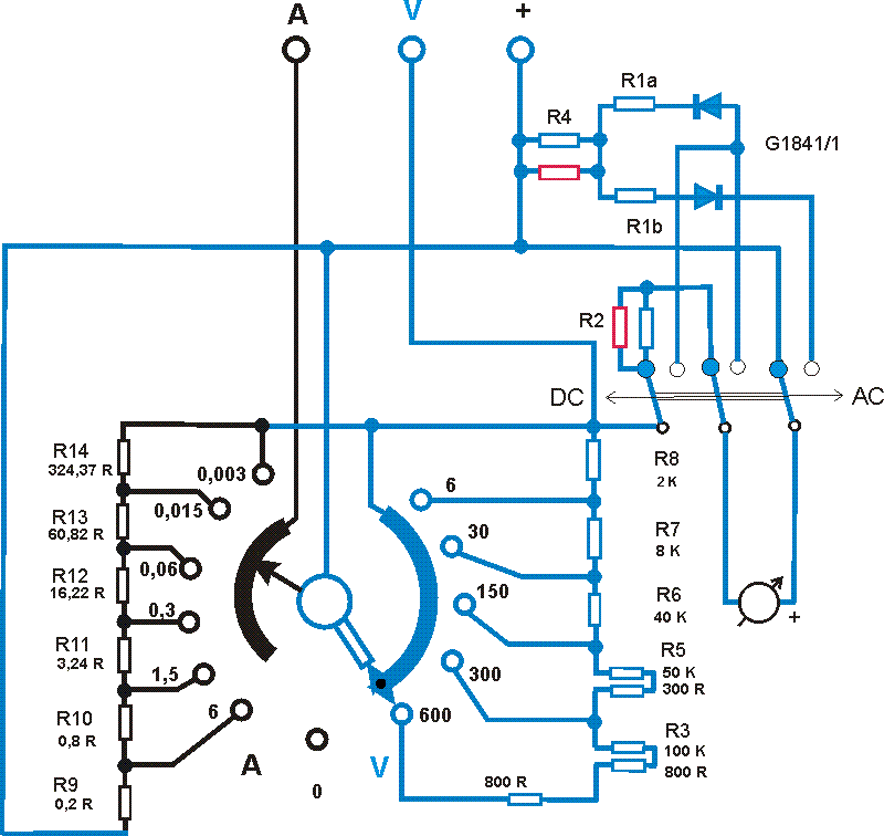 HARTMANN & BRAUN Multavi 2 Schaltplan